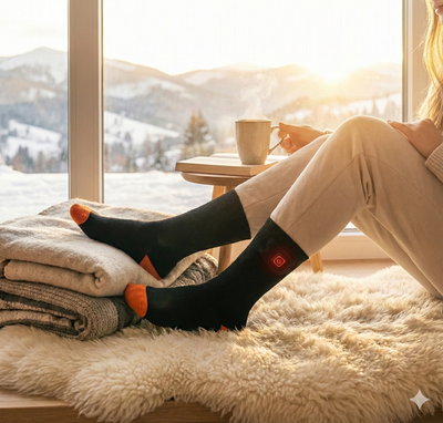 ThermoWalk™ Pro - Calze Termiche Riscaldanti a Batteria (Fino a 8 Ore di Calore)